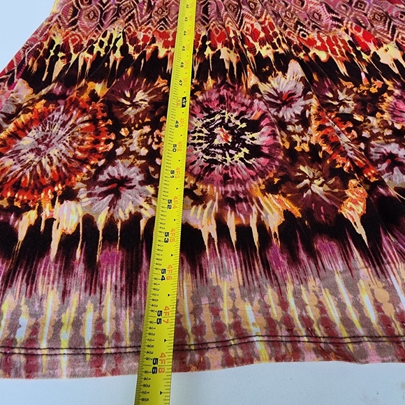 Spense Dress Women Sleeveless Red Brown Floral V-Neck Maxi Sheath Stretch Sz S - Picture 10 of 10